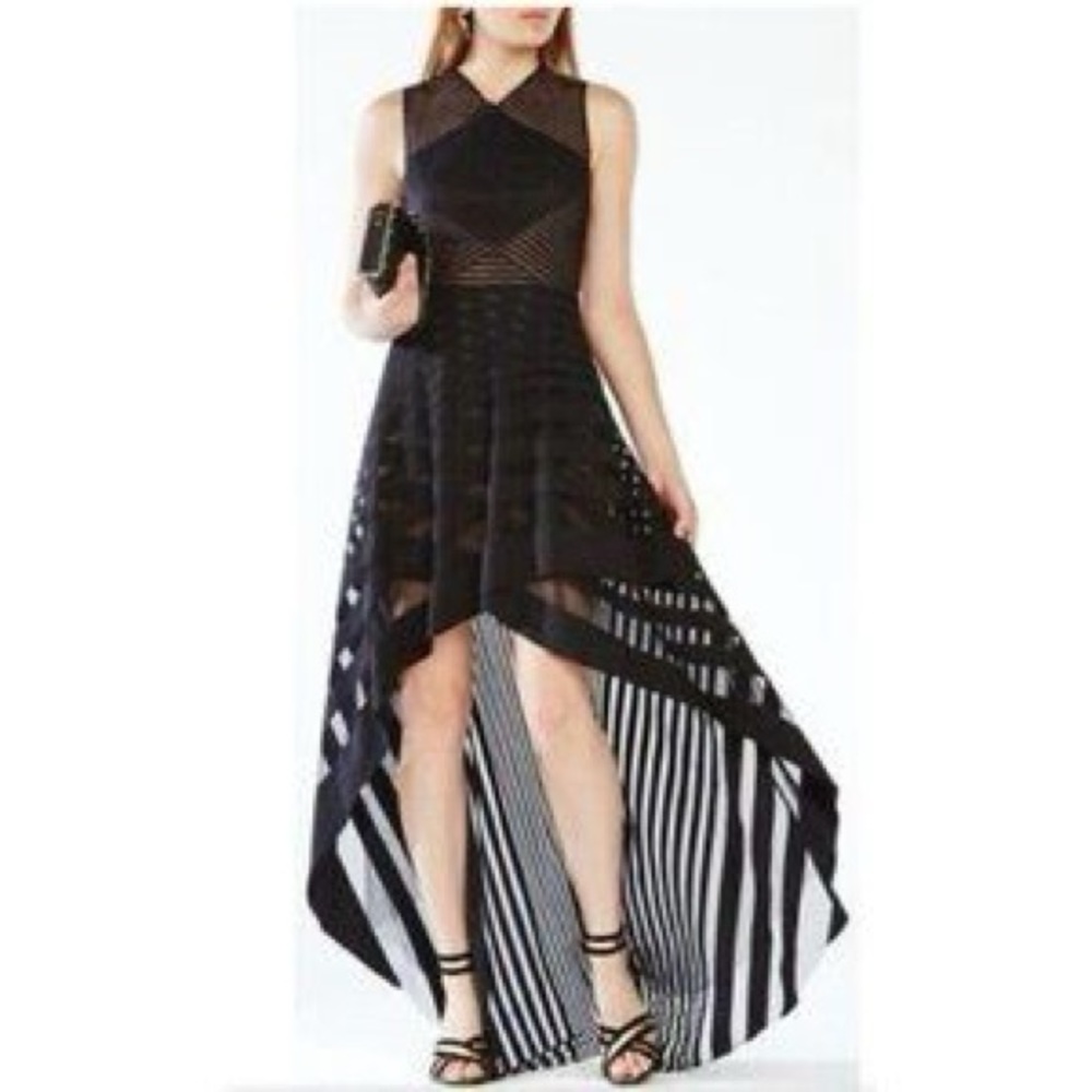 BCBG Keanna High-Low Lace Dress